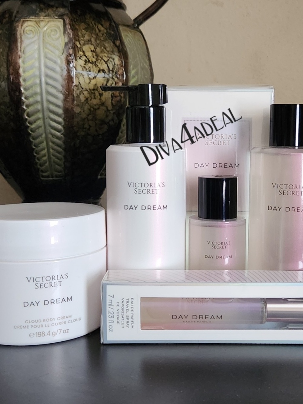 Victoria’s Secret DAY DREAM 3.4 FL OZ & Mini/Travel Spray 6PC Bundle